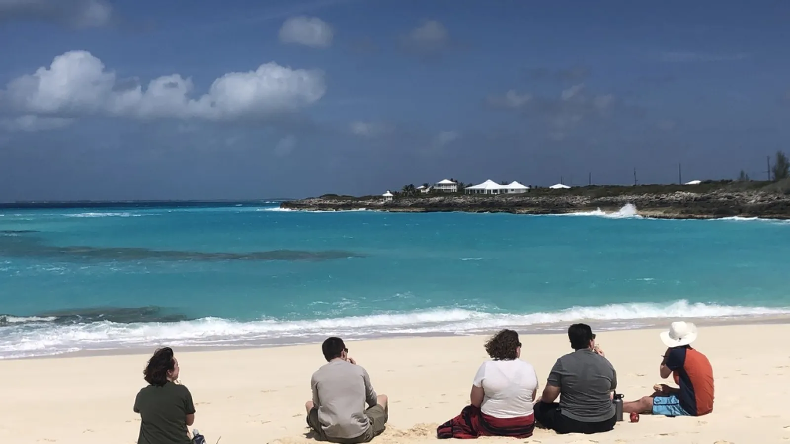 people sitting on beach