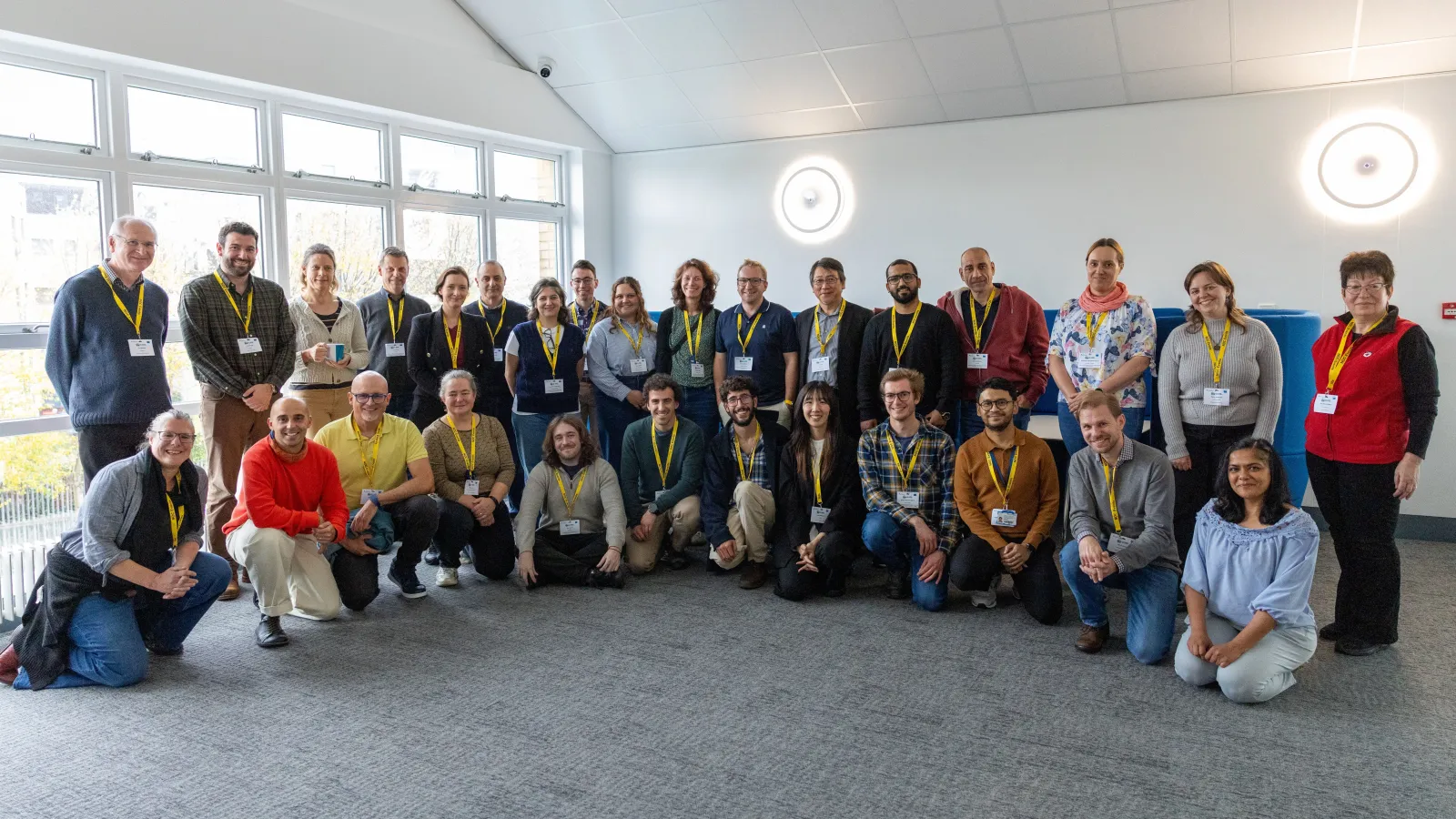 Group of Gas in Marine Sediments Conference Attendees including SES graduate students Saffron Martin and Aditya Kumar