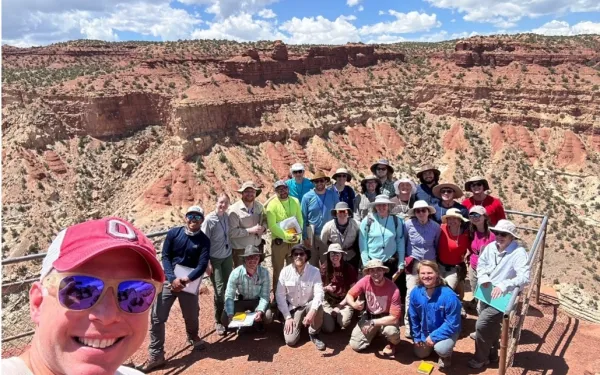 Field camp group photo from 2023