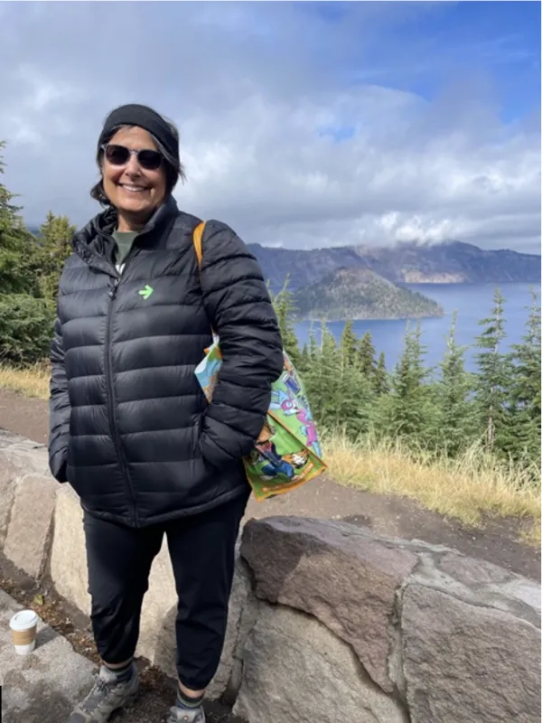 sandy eberts in mountains
